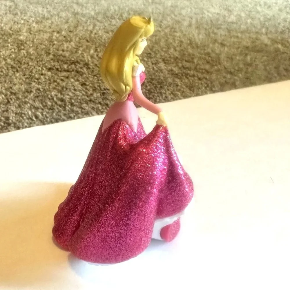 Disney Store Princess Sleeping Beauty Aurora 4 inch Figure Glitter Gown 2.5